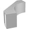 Ekena Millwork 5-in. W x 12-in. D x 16-in. H Westlake Architectural Grade PVC Knee Brace BRCP05X12X16WTL - alternate 4